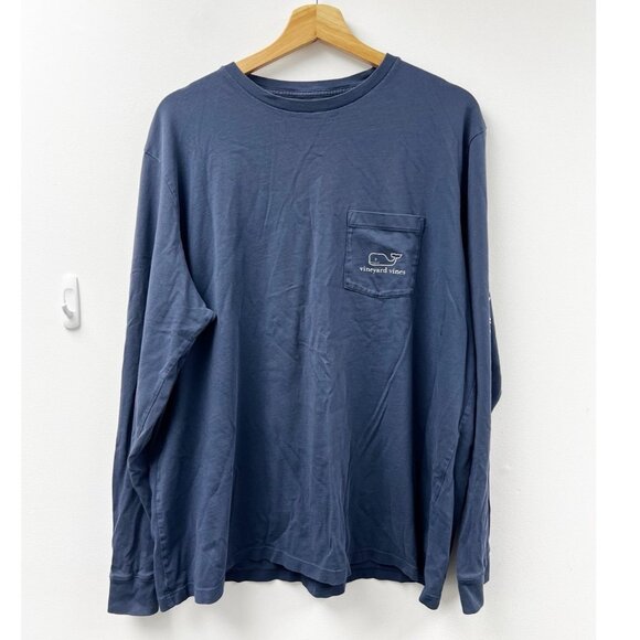 Vineyard Vines Cotton Blue Men’s XL Long Sleeve T Shirt Soft - Picture 9 of 9